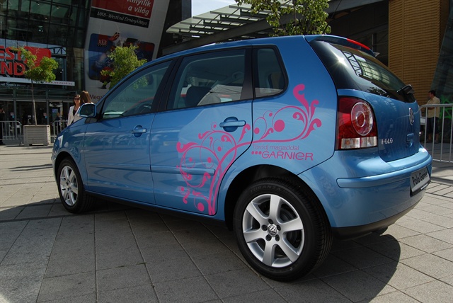 Nyíregyházán a Garnier és a Volkswagen közös roadshow-ja a Rólad szól! 2008 kampány Nyíregyháza