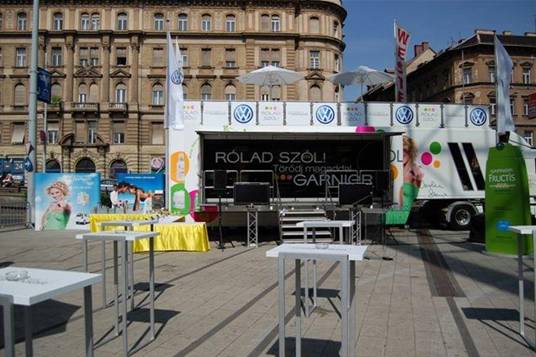 Nyíregyházán a Garnier és a Volkswagen közös roadshow-ja a Rólad szól! 2008 kampány Nyíregyháza