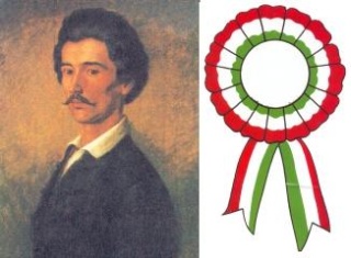 Petőfi és kokárda Kokárda