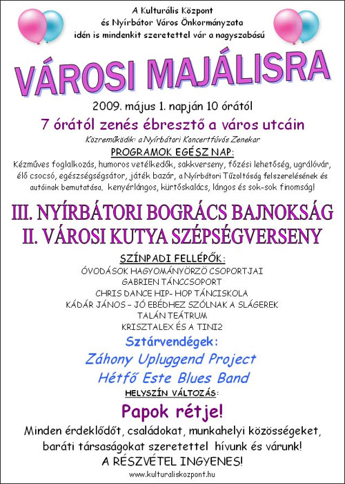 A meghívó plakátja 