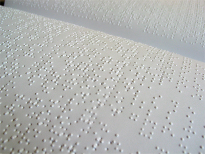 illusztréció Braille olvasási verseny
