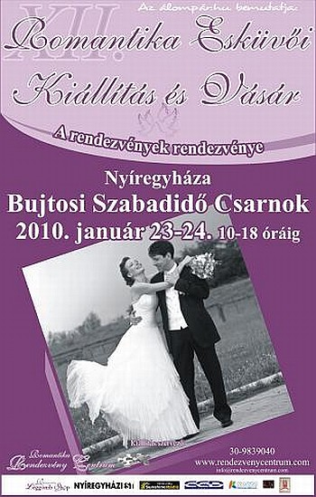 Az esküvői kiállítás plakátja esküvői kiállítás