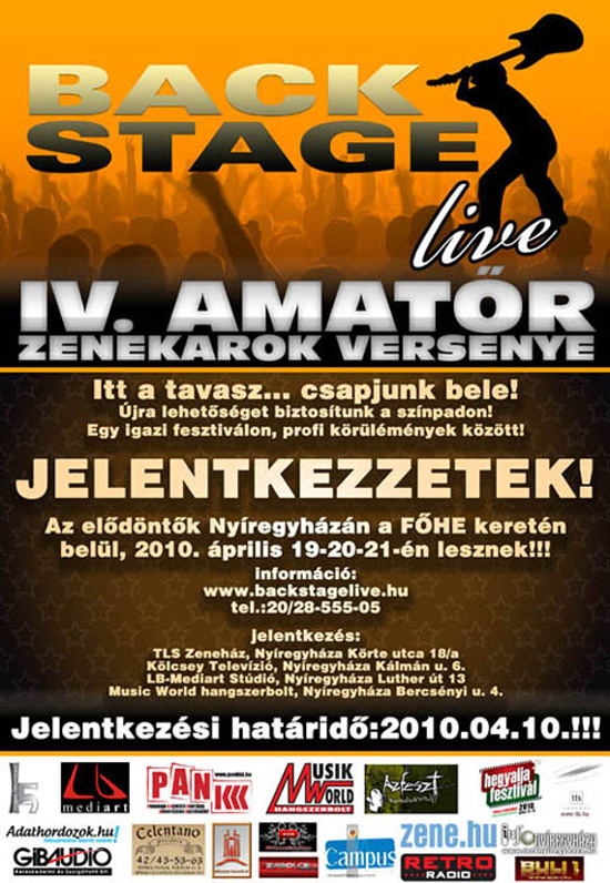 Backstage Live Amatőr Zenekarok Versenyé