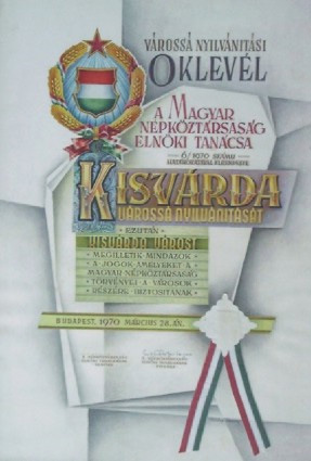 Kisvárda várossá válásának 40.évfordulója
