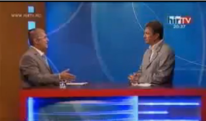 Erdős Miklós riporter és dr.Vinnai Győző képviselőjelölt Vinnai győző