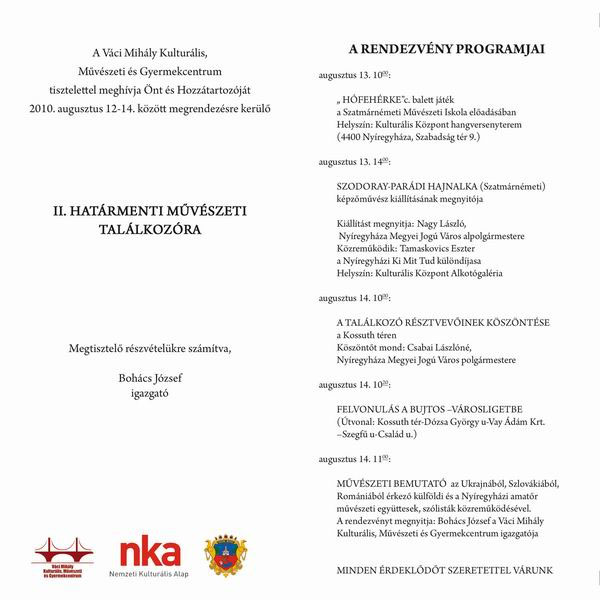 A II. Határmenti Művészeti Találkozó 