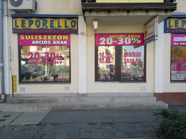 Leporelló Papírszaküzlet 