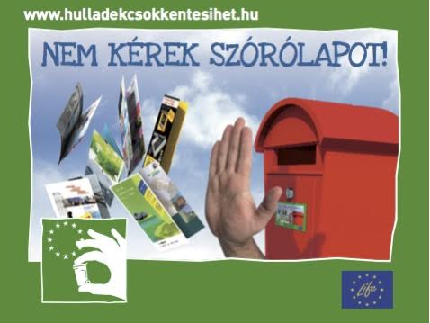 „Nem kérek szórólapot!” matrica Nyíregyházán
