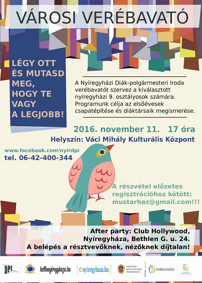 Hagyományteremtő Városi Verébavató Nyíregyházán