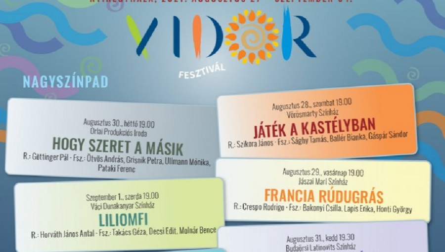Július 30-tól vásárolhatók online jegyek a Vidor fesztiválra