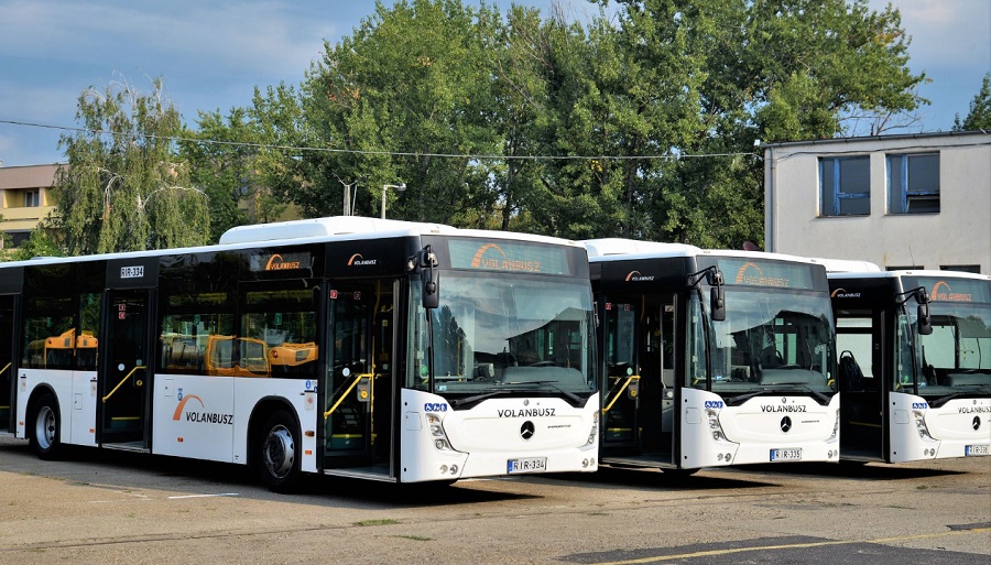 Mercedes buszokkal bővült Nyíregyházán a buszpark